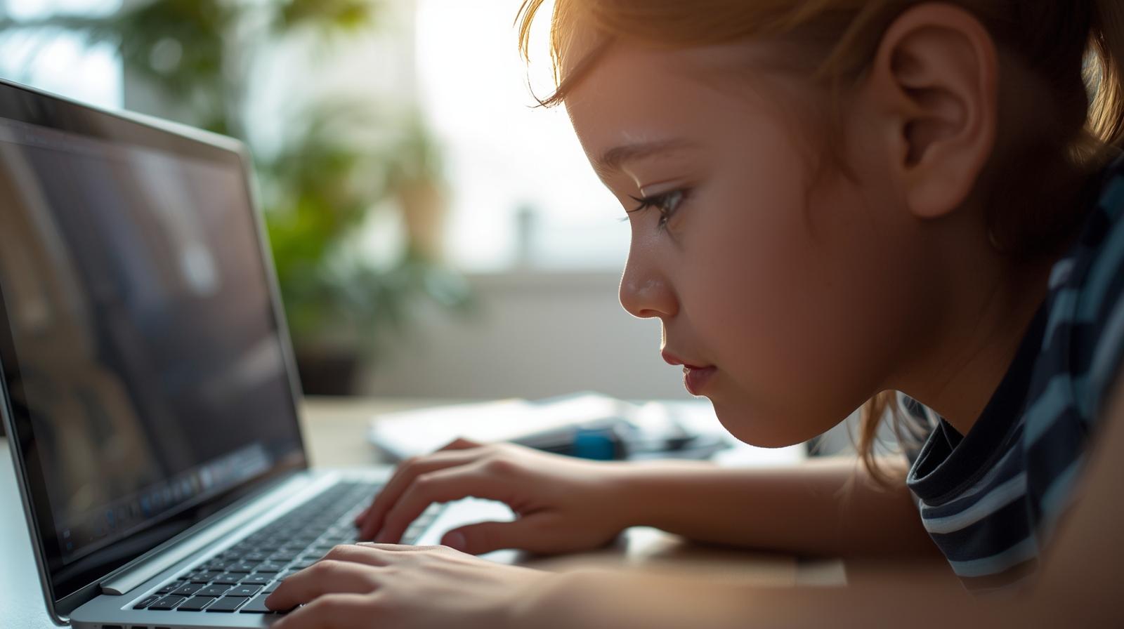 Students engaged in online learning with Cabinetcraftwork